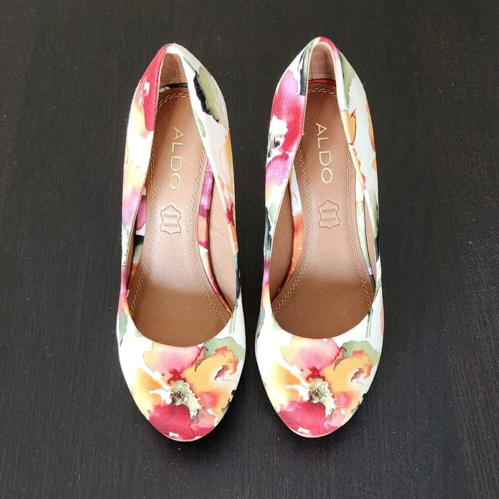 Aldo Women's Floral Pattern Heels #G0217